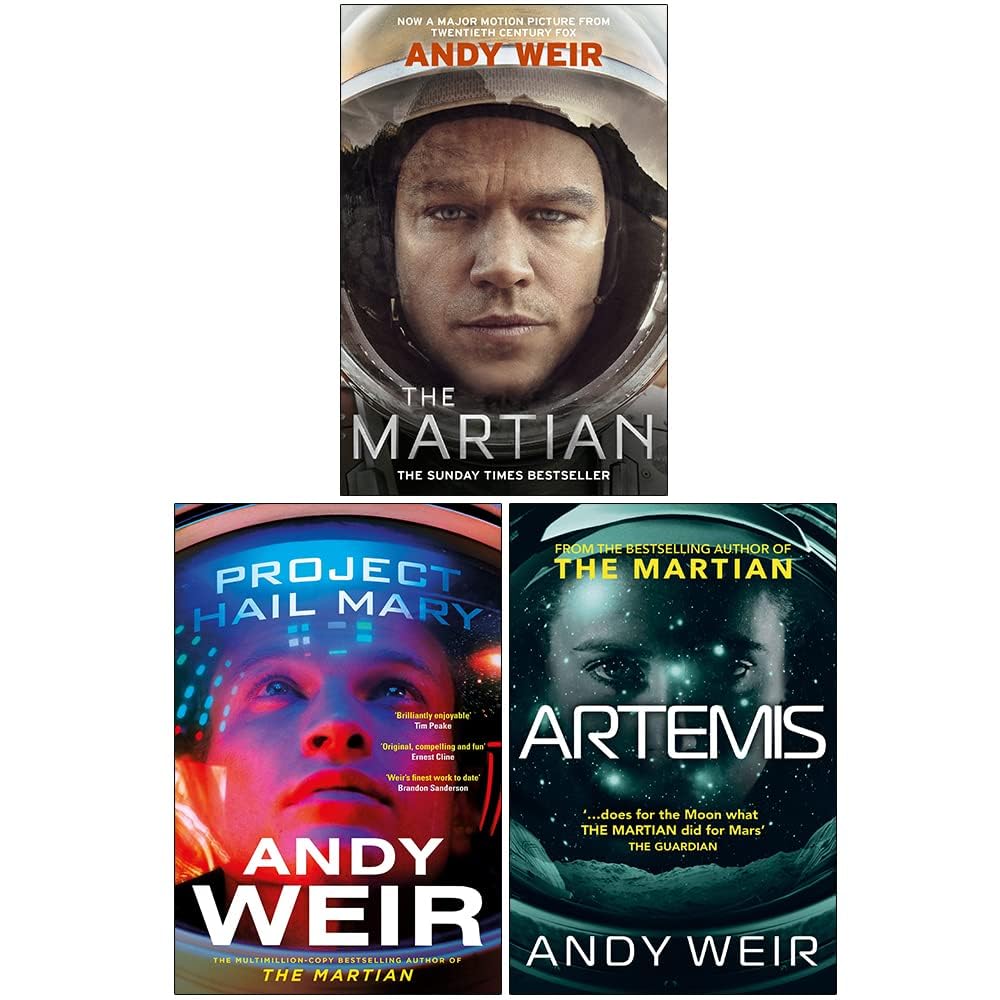 Andy Weir Collection 3 Books Set (Project Hail Mary , Artemis, The Martian) Contemporary literature
