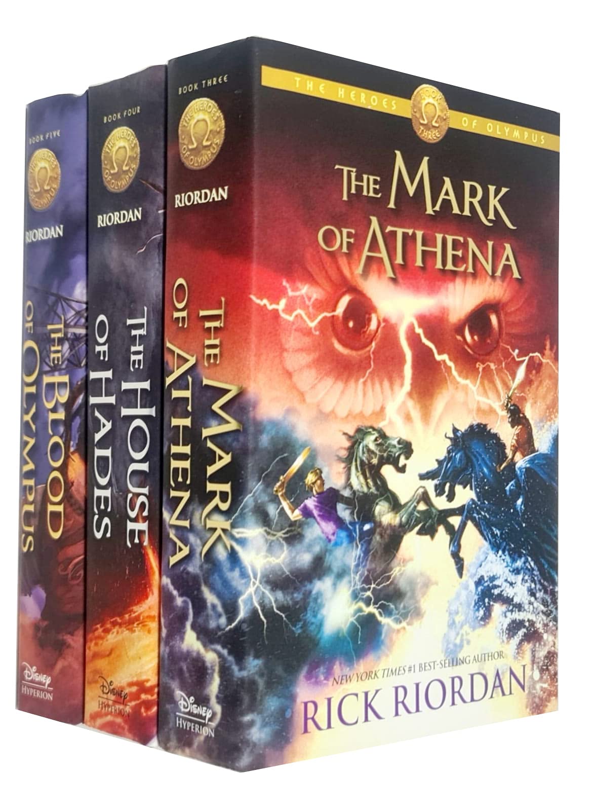 Heroes of Olympus Series 3 Books Collection Set By Rick Riordan (The Mark of Athena, The House of Hades, The Blood of Olympus) Fantasy & Sci-Fi