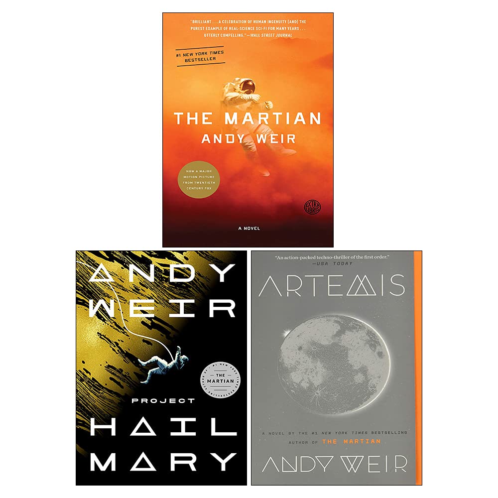 Andy Weir 3 Books Collection Set(Project Hail Mary , Artemis, The Martian) Contemporary literature