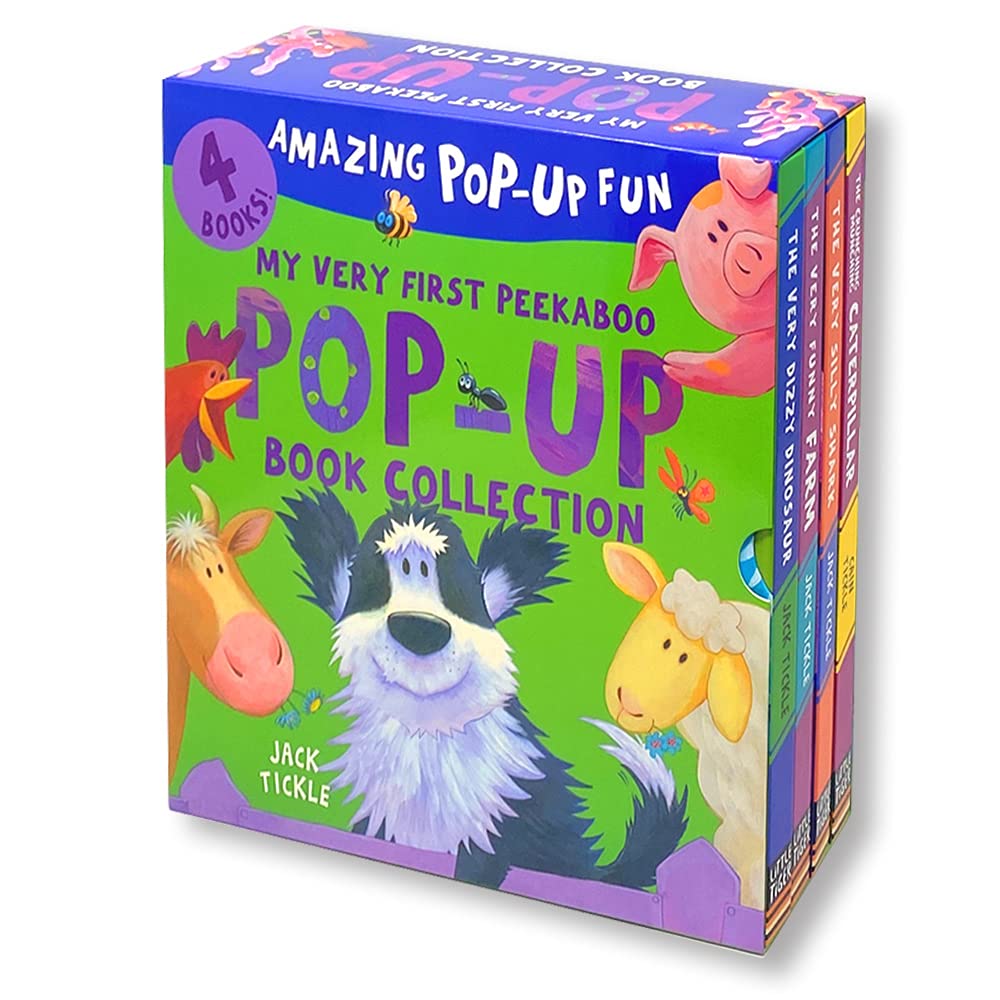 My Very First Peekaboo Pop-Up Book Collection 4 Books Box Set (Very Dizzy Dinosaur, Very Funny Farm, Very Silly Shark & Crunching Munching Caterpillar) Novels & Short Stories