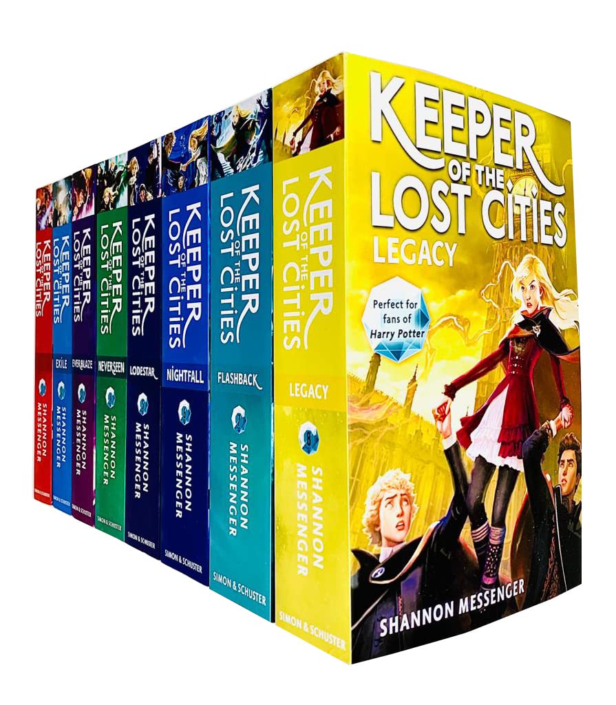 Keeper of the Lost Cities Series Volume 1 - 8 Collection Books Box Set by Shannon Messenger (Keeper of the Lost Cities, Exile, Everblaze, Neverseen, Lodestar, Nightfall, Flashback & Legacy) Fiction