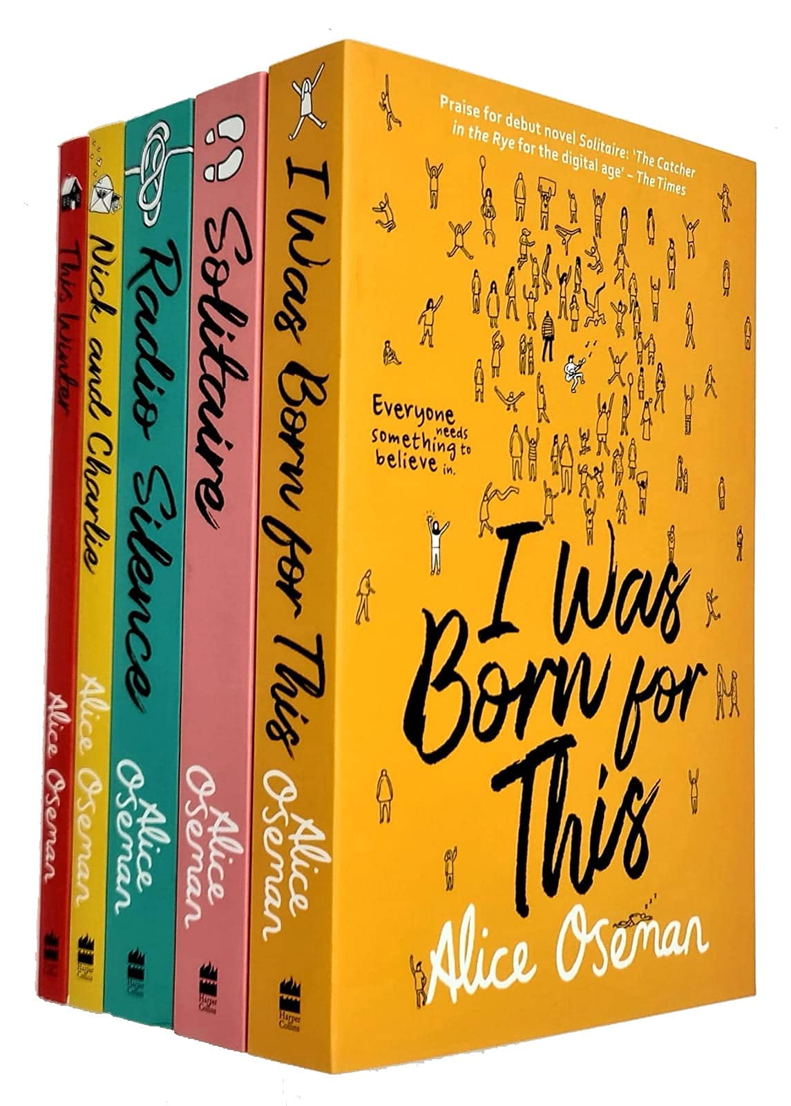 Alice Oseman Collection 5 Books Set (I Was Born for This, Solitaire, Radio Silence, Nick and Charlie, This Winter) Fiction