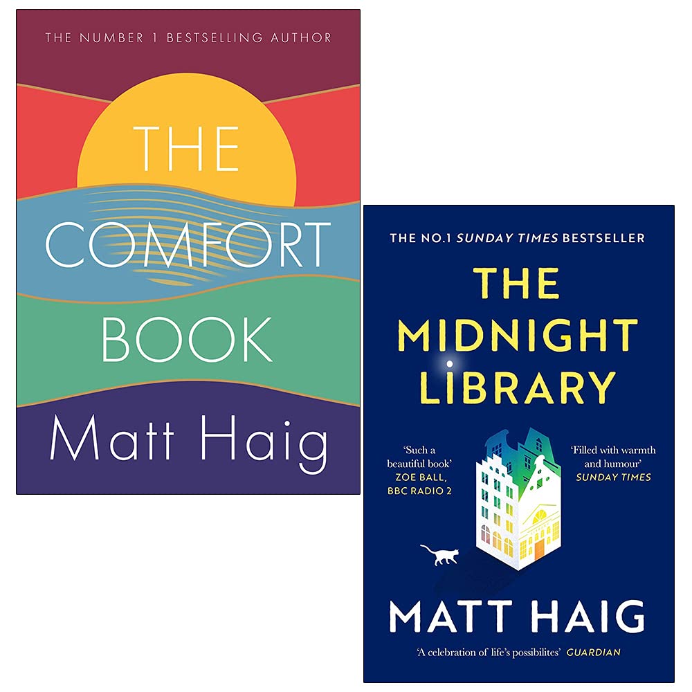 The Comfort Book & The Midnight Library By Matt Haig 2 Books Collection Set Science