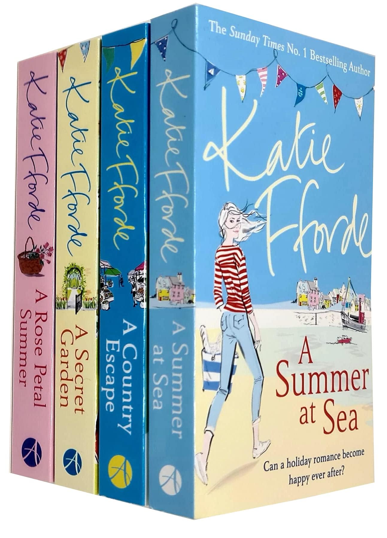 Katie Fforde 4 Books Collection Set (A Summer at Sea, A Country Escape, A Secret Garden, A Rose Petal Summer) Garden & Plants