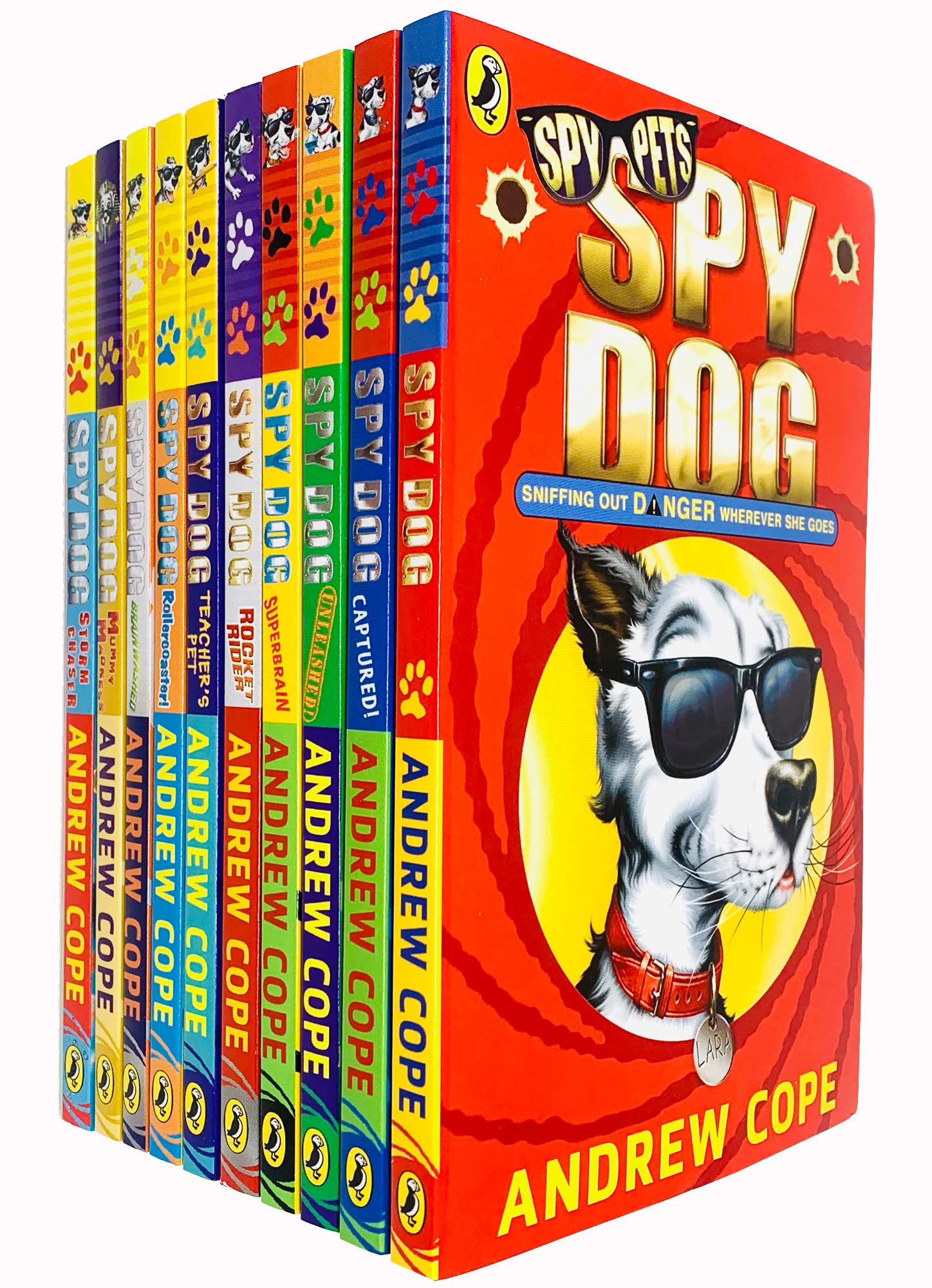 Spy Dog Series 10 Books Collection Set By Andrew Cope (Mummy Madness, Spy Dog, Rocket Rider, Captured, The Gunpowder Plot, Unleashed, Brainwashed , Rollercoaster, Superbrain, Teachers Pet) Fiction