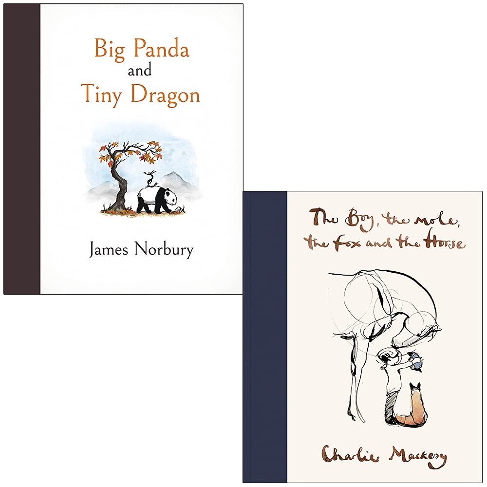 Big Panda and Tiny Dragon By James Norbury & The Boy, The Mole, The Fox and The Horse By Charlie Mackesy 2 Books Collection Set Film, Art & Culture
