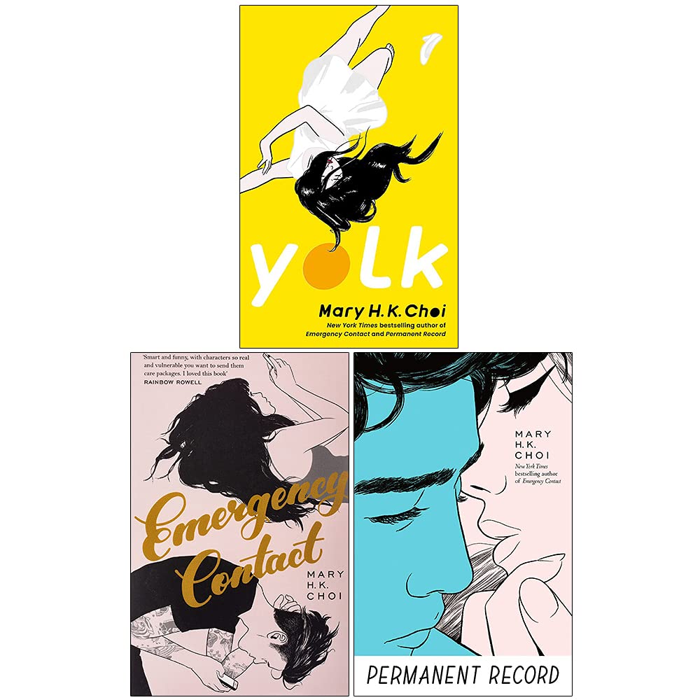 Mary H. K. Choi 3 Books Collection Set (Yolk, Permanent Record & Emergency Contact) - Mary H. K. Choi Lifestyle