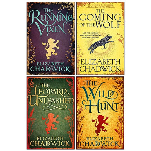 Elizabeth Chadwick Wild Hunt Series 4 Books Collection Set (The Wild Hunt, The Coming of the Wolf, The Running Vixen, The Leopard Unleashed) Books