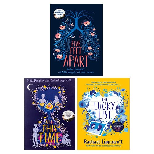 Rachael Lippincott 3 Books Collection Set (Five Feet Apart, All This Time & The Lucky List) Books