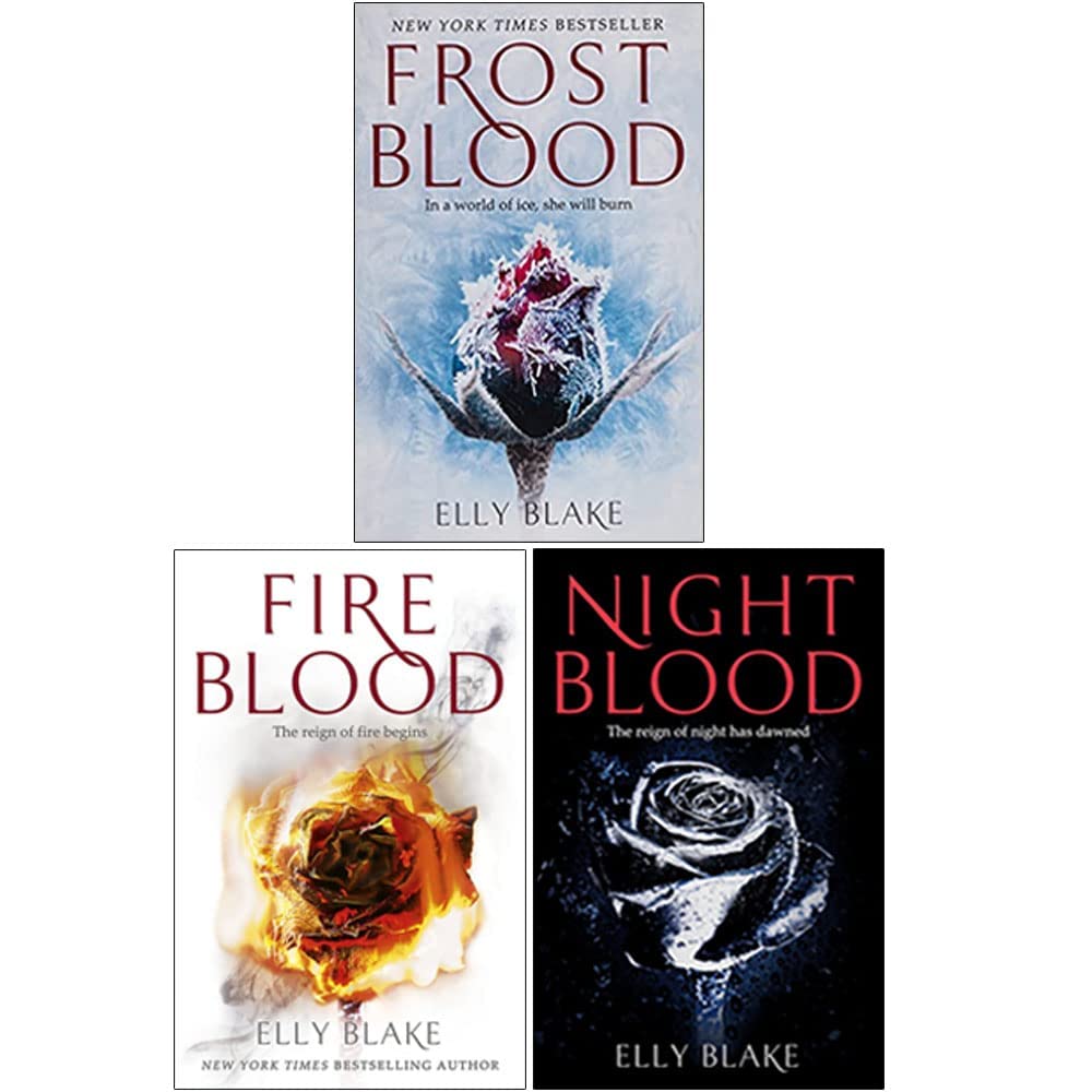 The Frostblood Saga Series 3 Books Collection Set By Elly Blake (Frostblood, Fireblood, Nightblood) Fantasy & Sci-Fi