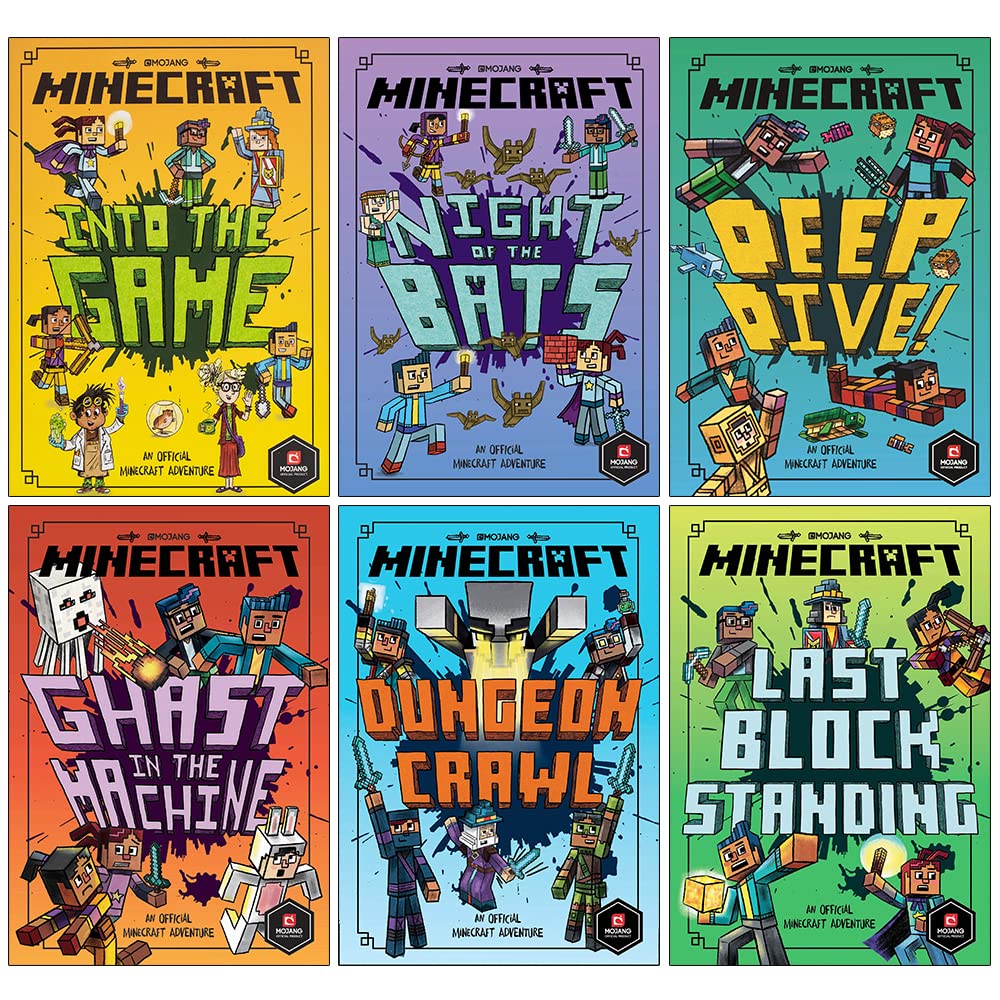 Minecraft Woodsword Chronicles Collection 6 Books Set By Nick Eliopulos (Into The Game, Night of the Bats, Ghast in the Machine, Deep Dive!, Dungeon Crawl, Last Block Standing) book