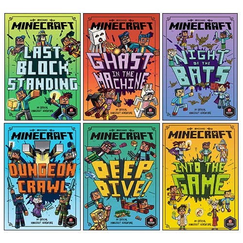 Minecraft Woodsword Chronicles 6 Books Collection Set By Nick Eliopulos (Last Block Standing, Into the Game, Night of the Bats, Ghast in the Machine, Deep Dive, Dungeon Crawl) Books