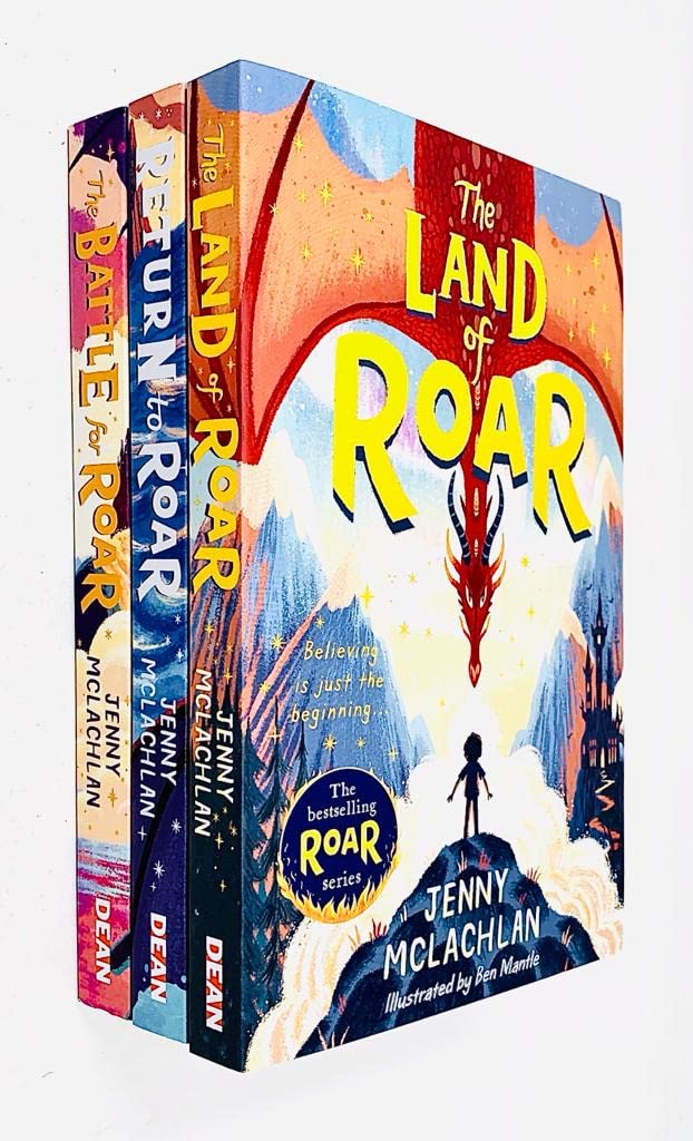 Land of Roar Series 3 Books Collection Set by Jenny McLachlan (The Land of Roar, Return to Roar, The Battle for Roar) Books