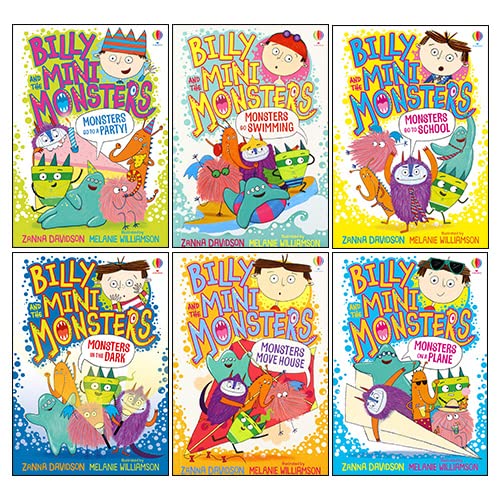 Billy and the Mini Monsters Series Collection 6 Books Set By Zanna Davidson(Monsters go Swimming, Monsters Go Party, Monsters Go To School, Monsters ... Monsters Move House & Monsters On A Plane) Books
