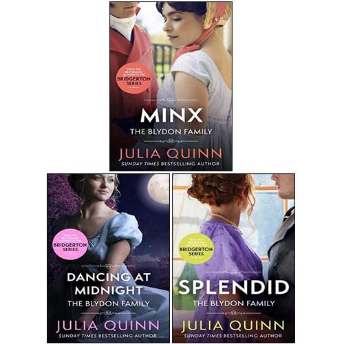 Blydon Family Saga 3-Bücher-Sammlungsset von Julia Quinn (Dancing At Midnight, Splendid, Minx) Detective & CSI