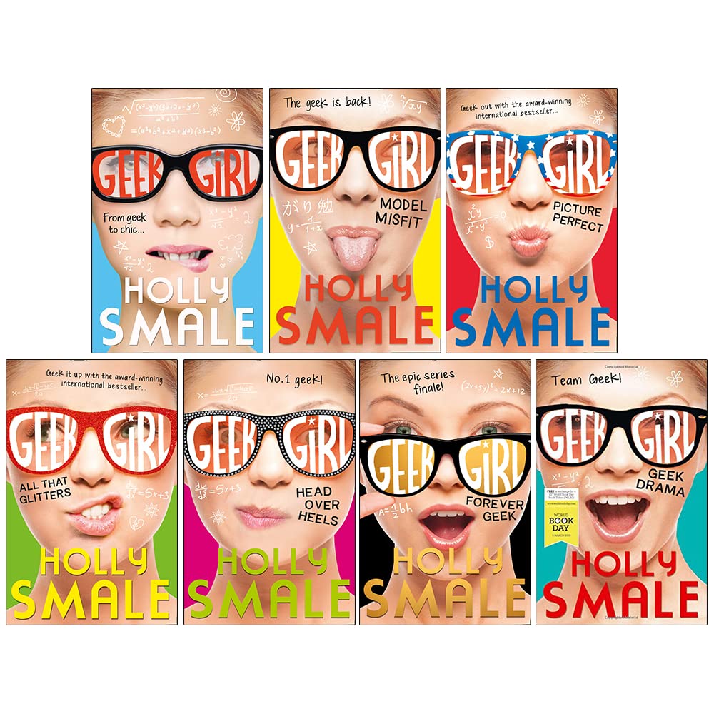 Geek Girl Collection 7 Books Set By Holly Smale (Geek Girl Series) (Book 1-6) & World Book Day-Geek Drama Lifestyle
