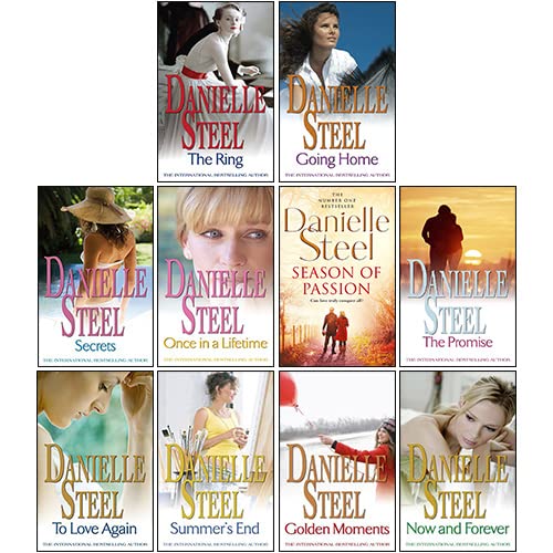 Danielle Steel 10-teiliges Bücher-Set (Going Home, To Love Again, The Ring, The Promise, Summer's End, Season of Passion, Secrets, Once in a Lifetime, Now and Forever, Golden Moments) Religion & Esotericism