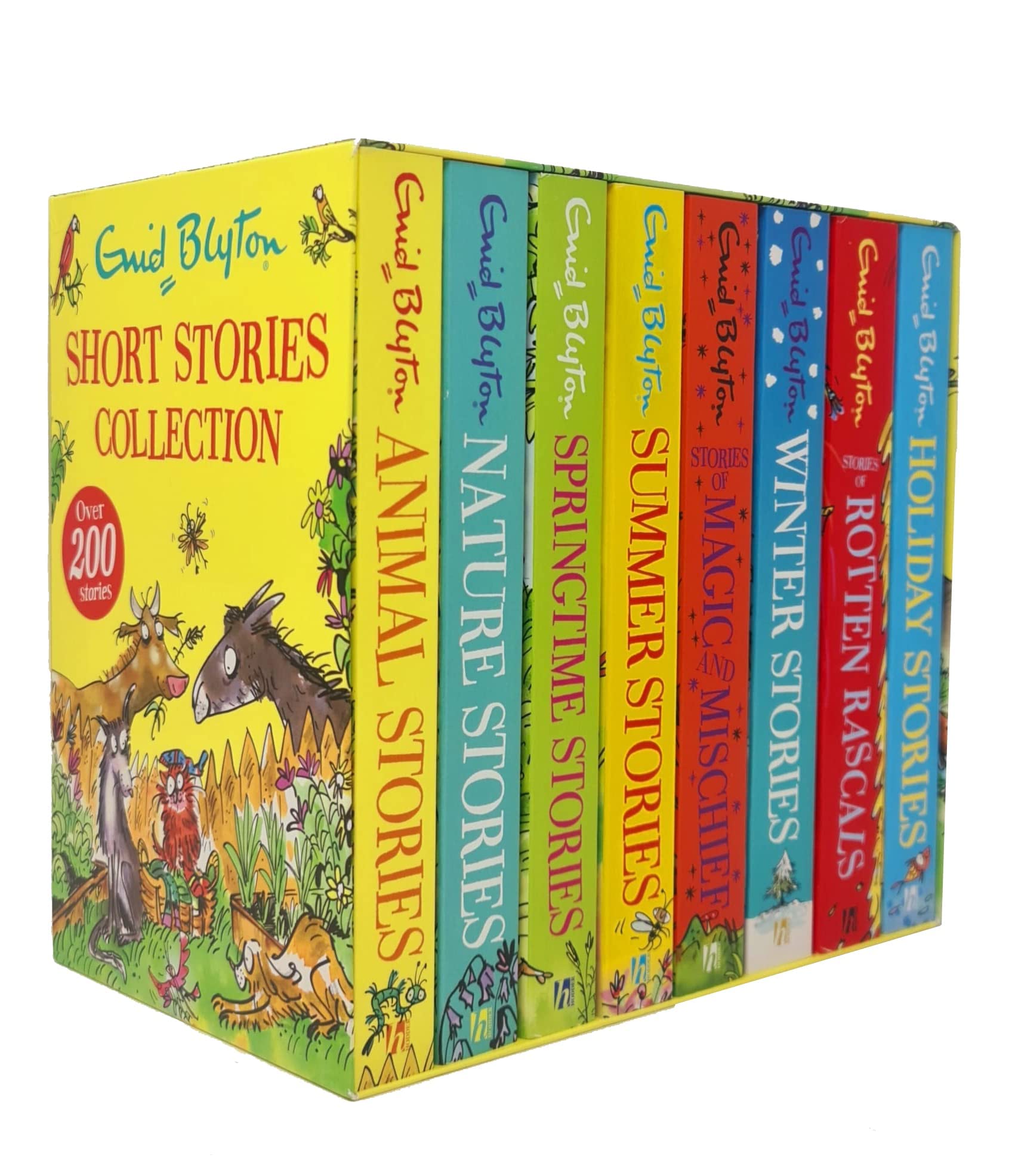 Short Stories 8 Books Collection Box Set by Enid Blyton (Animal, Nature, Springtime, Summer, Magic and Mischief, Winter, Rotten Rascals & Holiday Stories) Books