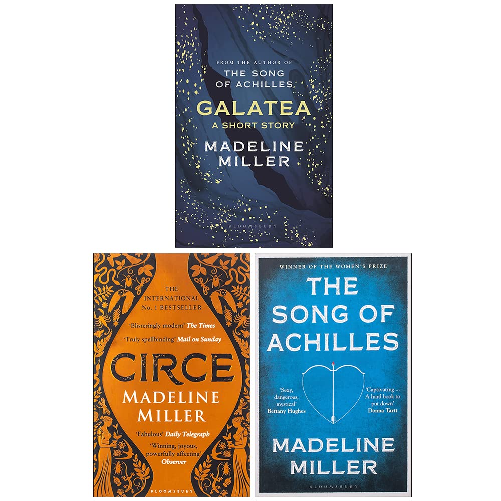Madeline Miller Collection 3 Books Set (Galatea, Circe, The Song of Achilles) Historical Fiction