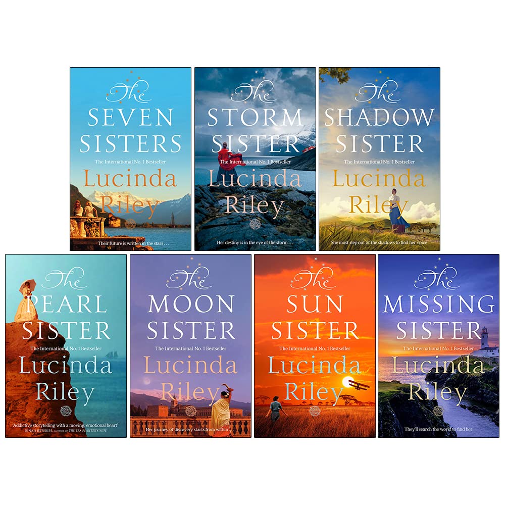 The Seven Sisters Series 7 Books Collection Set By Lucinda Riley (The Seven Sisters, The Storm Sister, The Shadow Sister, The Pearl Sister, The Moon Sister, The Sun Sister, The Missing Sister) Fairy Tales & Legends