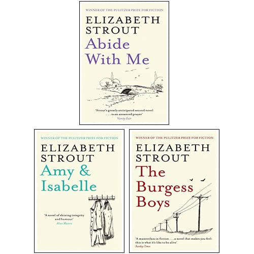 Elizabeth Strout 3 Books Collection Set (Amy & Isabelle, Abide With Me, The Burgess Boys) Books