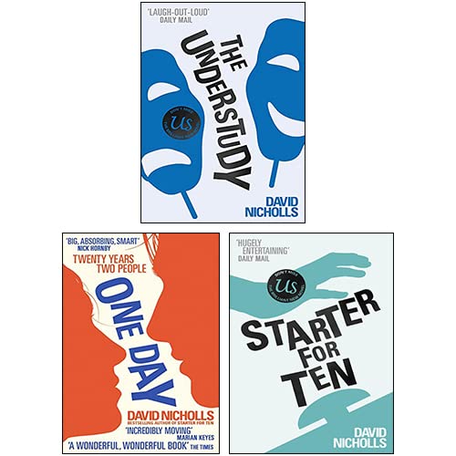 David Nicholls 3 Books Collection Set (The Understudy, Starter for Ten, One Day) Humour & Satire
