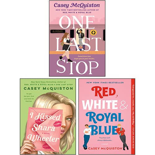 Casey McQuiston 3 Books Collection Set (One Last Stop, Red, White & Royal Blue, I Kissed Shara Wheeler) Holiday Reading