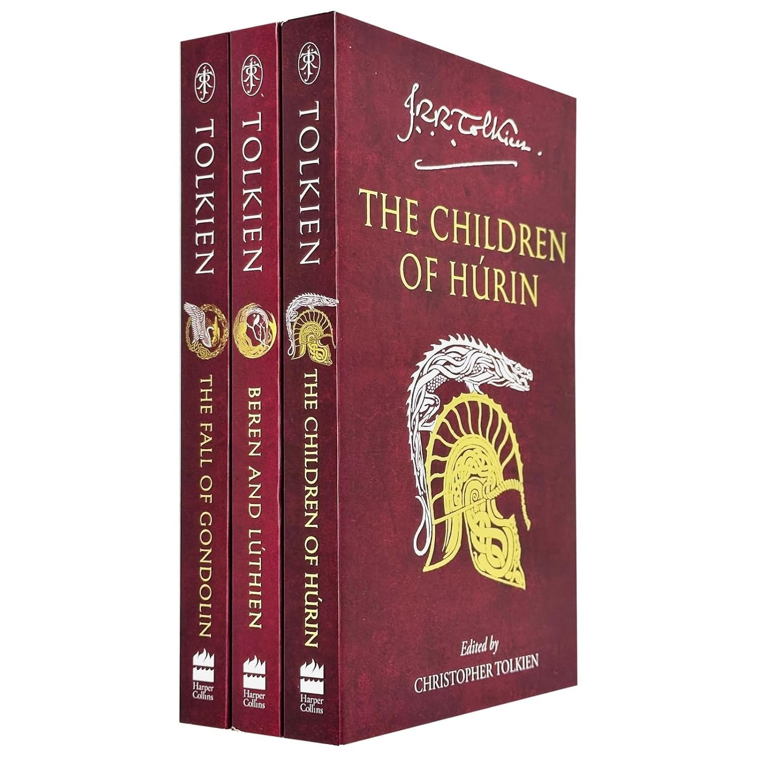 J.R.R. Tolkien 3 Books Collection Set (Beren And Lúthien, The Children of Hurin, The Fall Of Gondolin) - J.R.R. Tolkien Classics