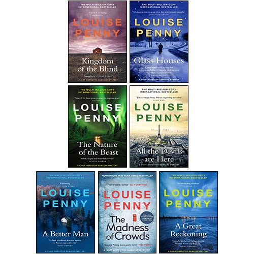 Chief Inspector Gamache Book Series (11-17) Collection 7 Books Set By Louise Penny (The Nature of the Beast, A Great Reckoning, Glass Houses, Kingdom of the Blind, All the Devils Are Here & MORE) Suspense & Thrillers