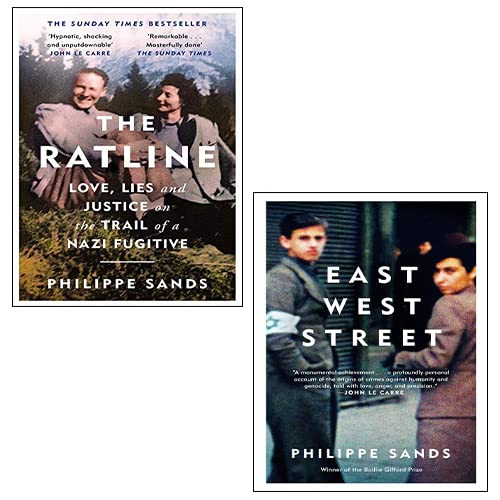 Philippe Sands 2 Books Collection Set (The Ratline, East West Street) - Philippe Sands Politics & History