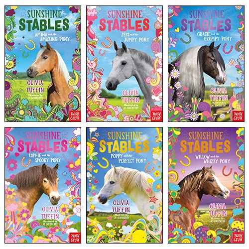 Sunshine Stables Series 6 Books Collection Set By Olivia Tuffin (Poppy and the Perfect Pony, Sophie and the Spooky Pony, Gracie and the Grumpy Pony, Jess and the Jumpy Pony & More) Non-fiction