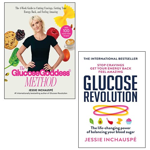 Jessie Inchauspe 2 Books Collection Set (Glucose Goddess Method, Glucose Revolution) Health, Nutrition & Fitness