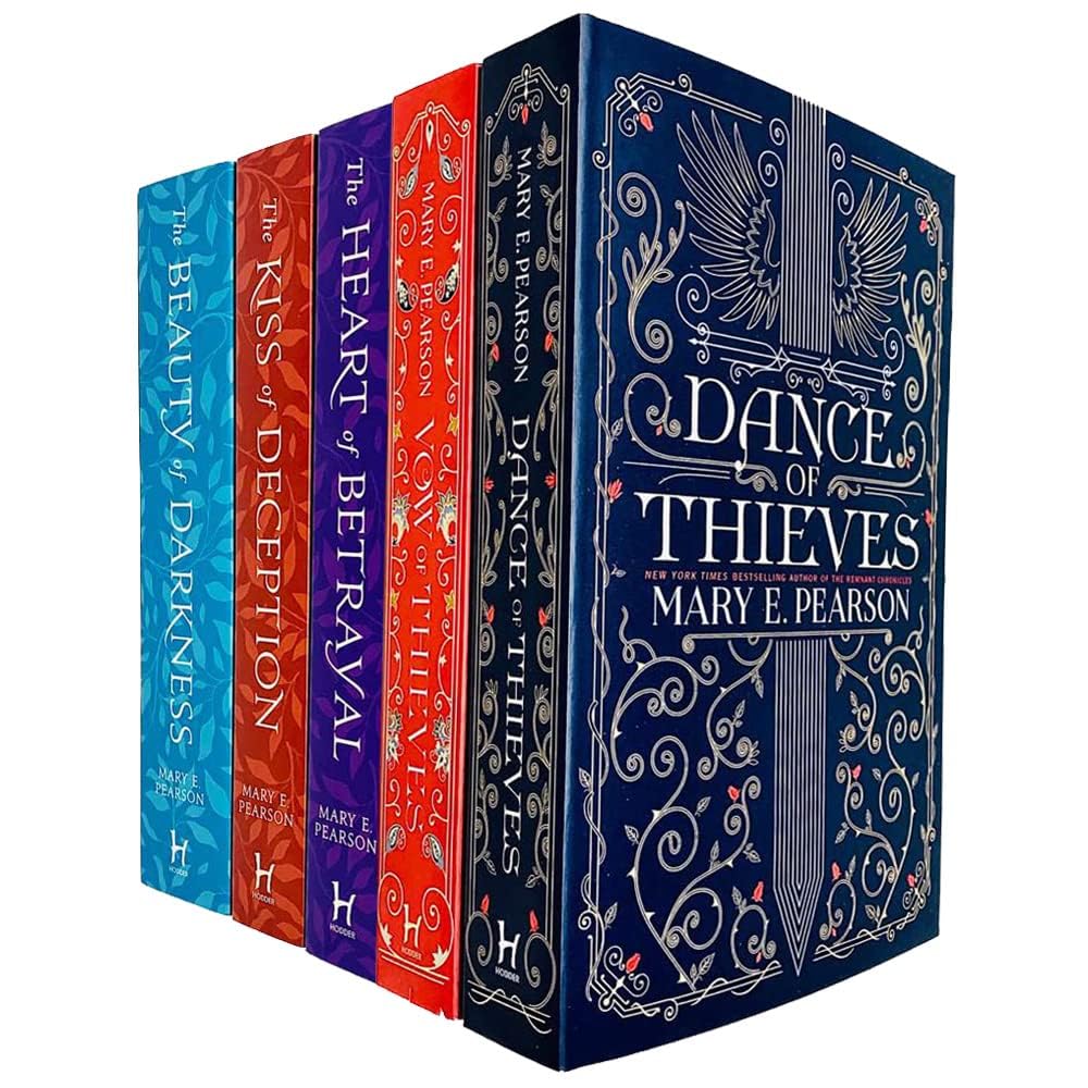 Mary E. Pearson 5 Books Collection Set (Dance of Thieves, Vow of Thieves, The Kiss of Deception, The Heart of Betrayal, The Beauty of Darkness) Fantasy & Sci-Fi