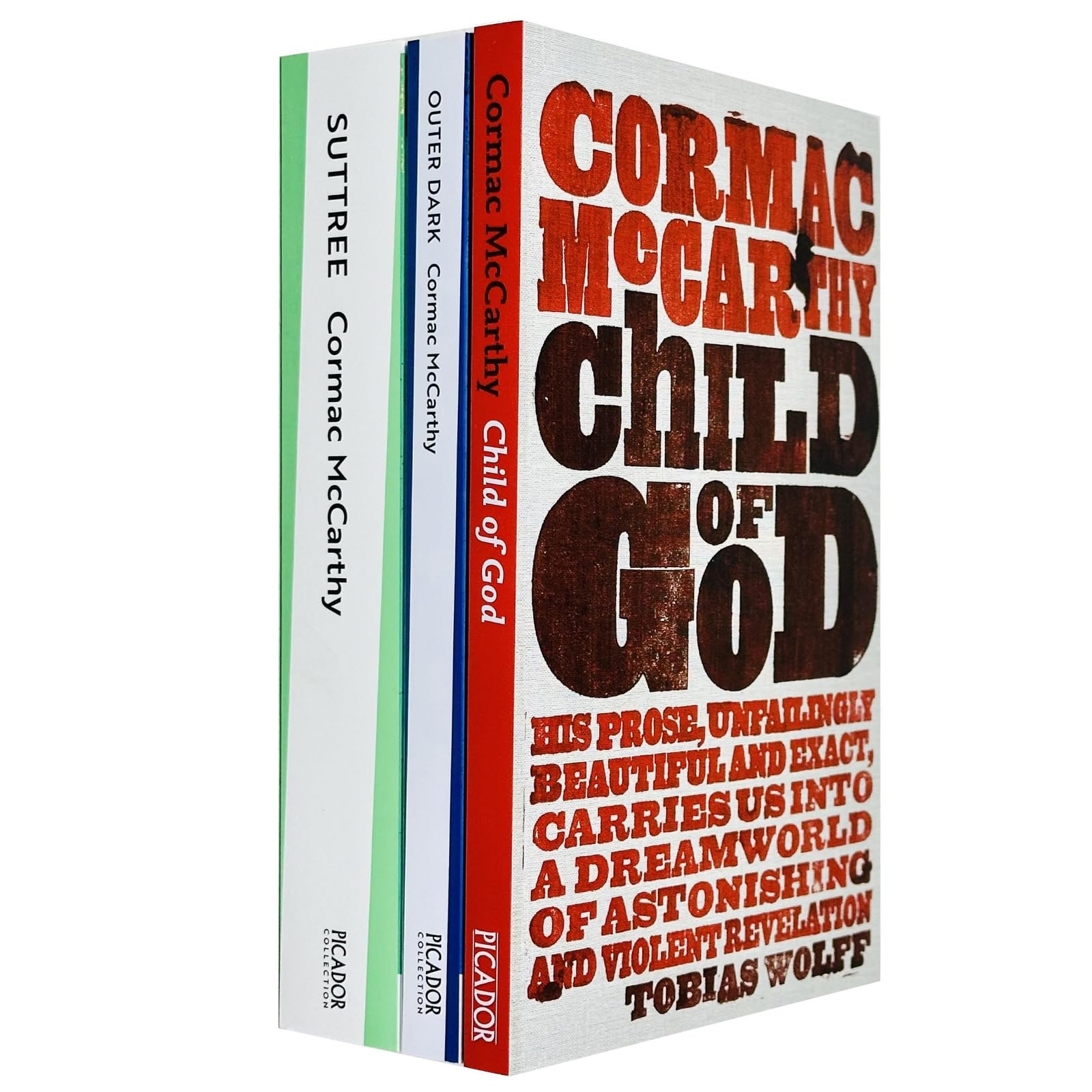 Cormac McCarthy Collection 3 Books Set (Suttree, Outer Dark, Child of God) Contemporary literature