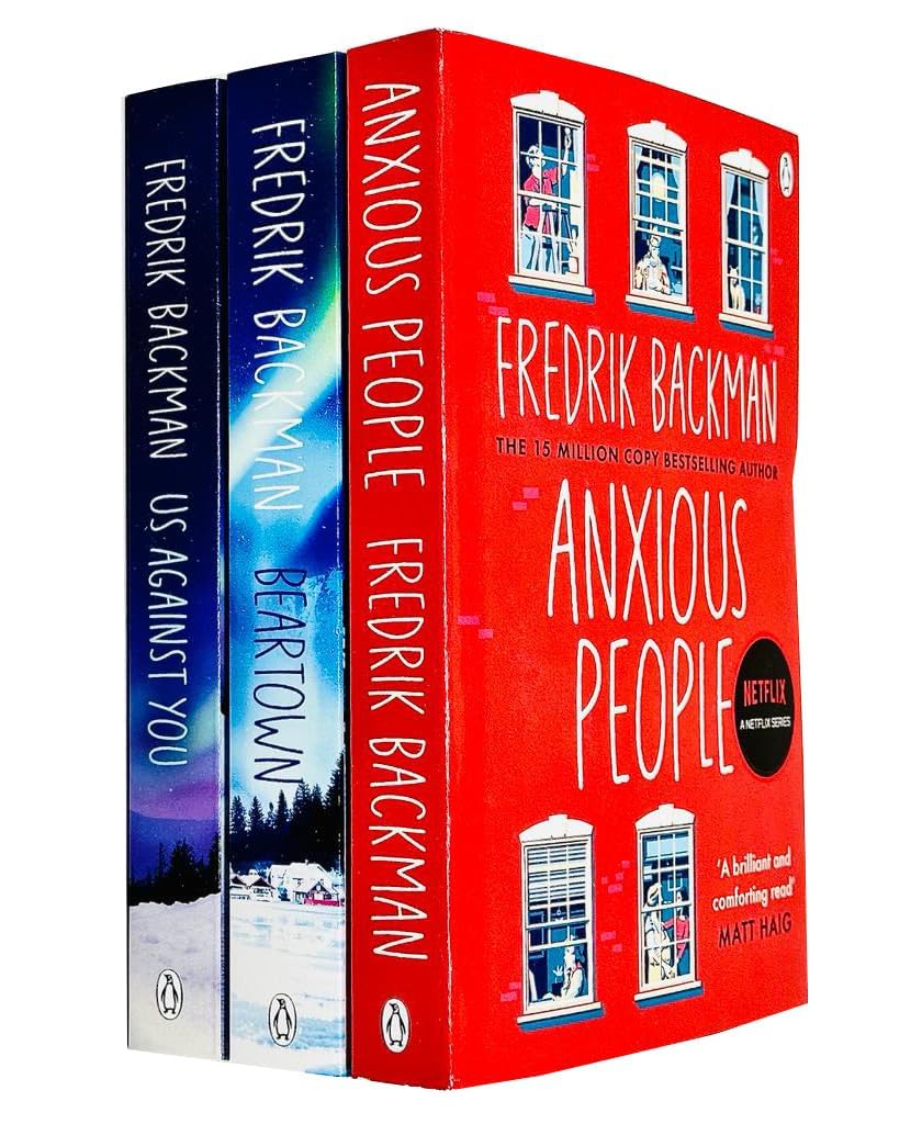 Fredrik Backman 3 Books Collection Set( Anxious People, Us Against You & Beartown) Suspense & Thrillers