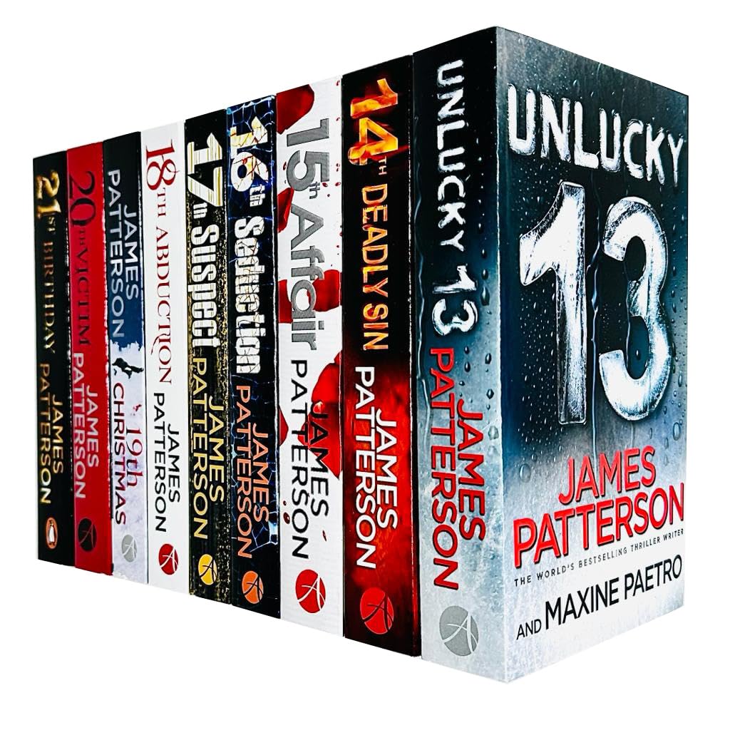 Women's Murder Club Series 13-21 Collection 9 Bücherset von James Patterson (Pech, Todsünde, Affäre, Verführung, Verdächtiger, Entführung, Weihnachten, Opfer und Geburtstag) Detective & CSI