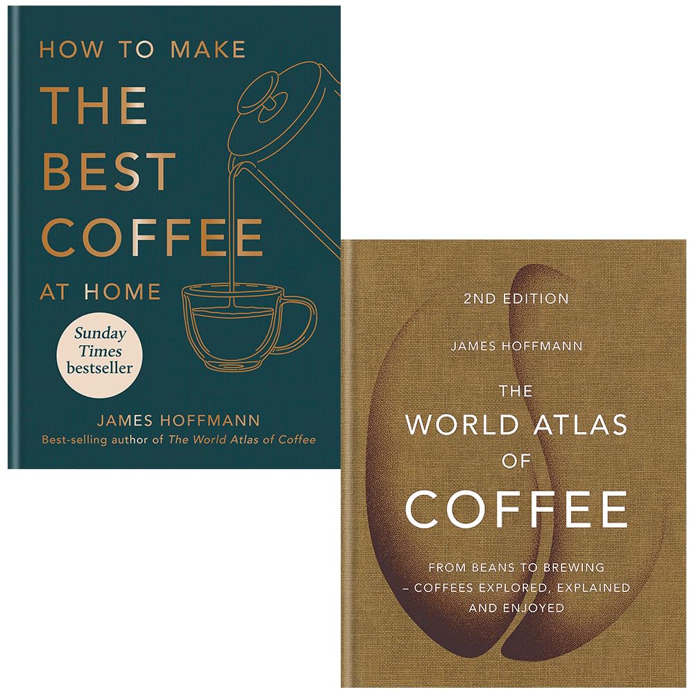 James Hoffmann 2-Bücher-Sammlungsset (Wie man den besten Kaffee zu Hause zubereitet und der Weltatlas des Kaffees) Cooking & Enjoying
