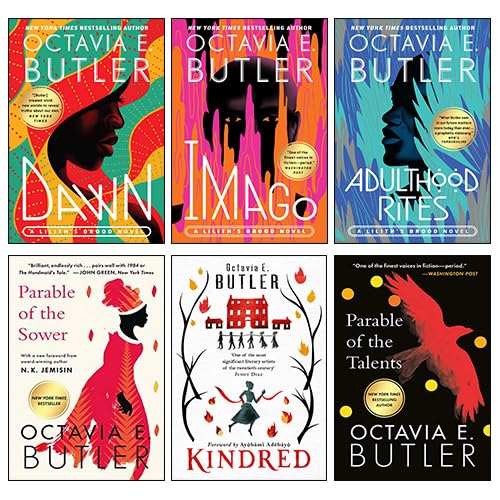 Parable & Lilith's Brood Series 6 Books Collection Set By Octavia E. Butler(Kindred, Parable of the Sower, Parable of the Talents, Dawn, Adulthood Rites, Imago) Fiction