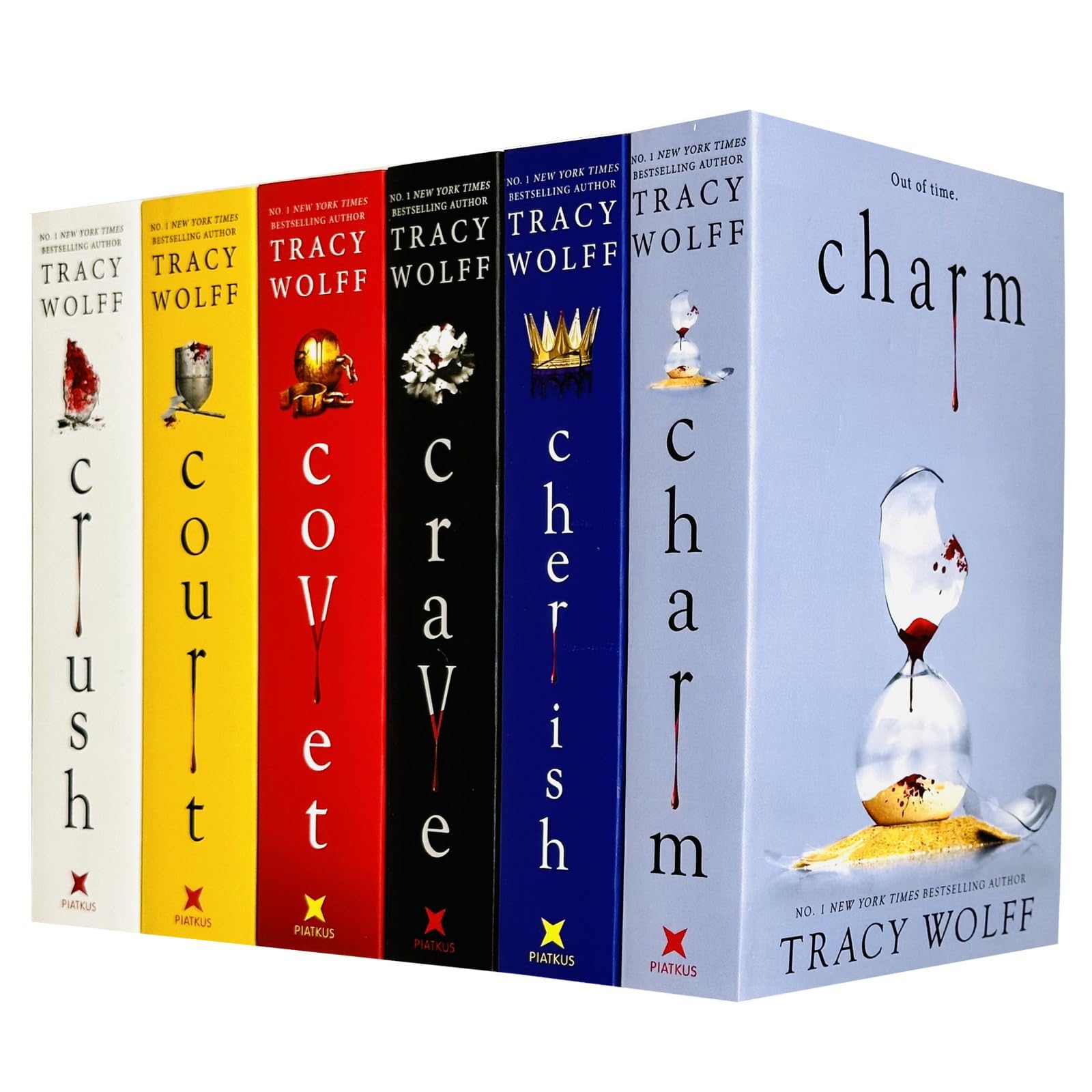 Crave Series 6 Books Collection Set By Tracy Wolff (Crave, Crush, Covet, Court, Charm & Cherish) Books