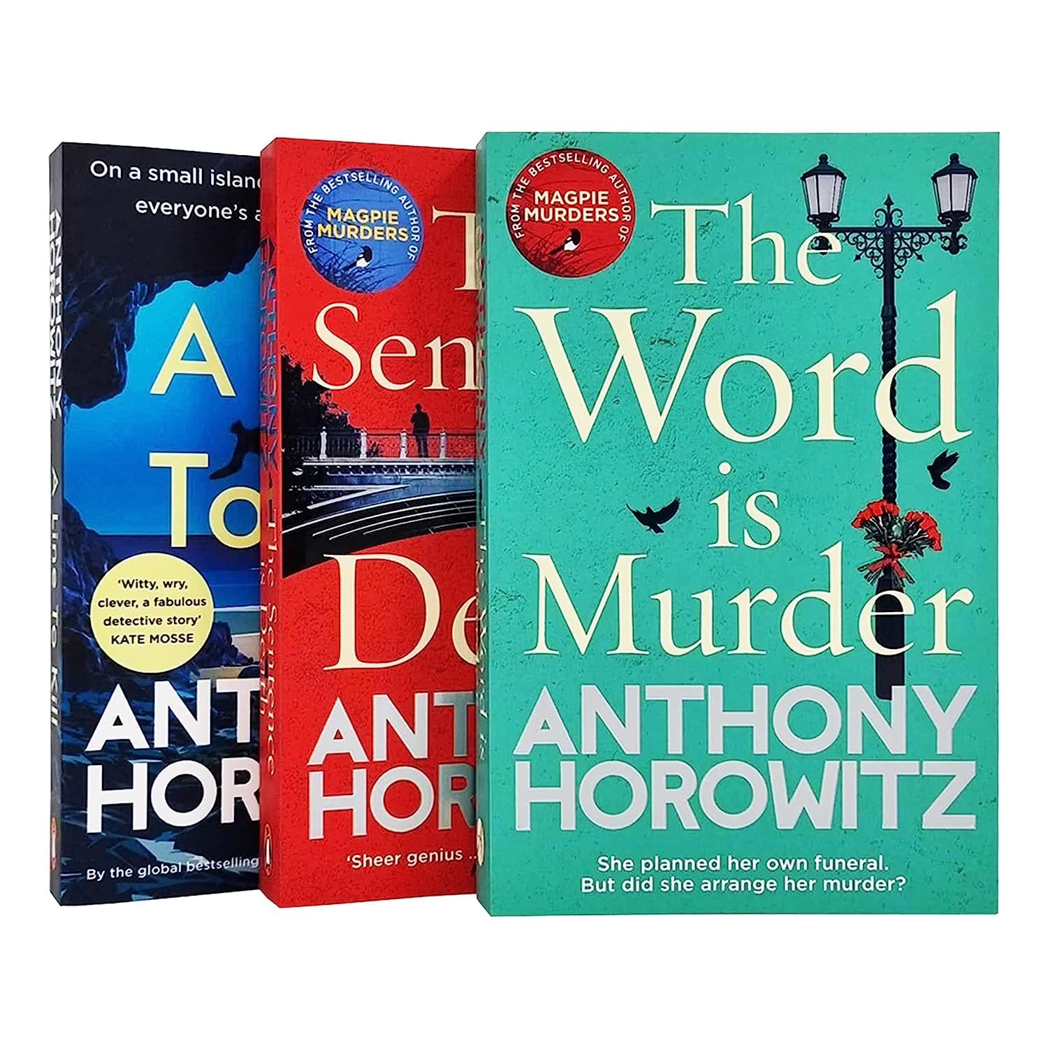 A Hawthorne and Horowitz Mystery Anthony Horowitz 3 Books Collection Set (The Word Is Murder, The Sentence is Death & A Line to Kill) Detective & CSI