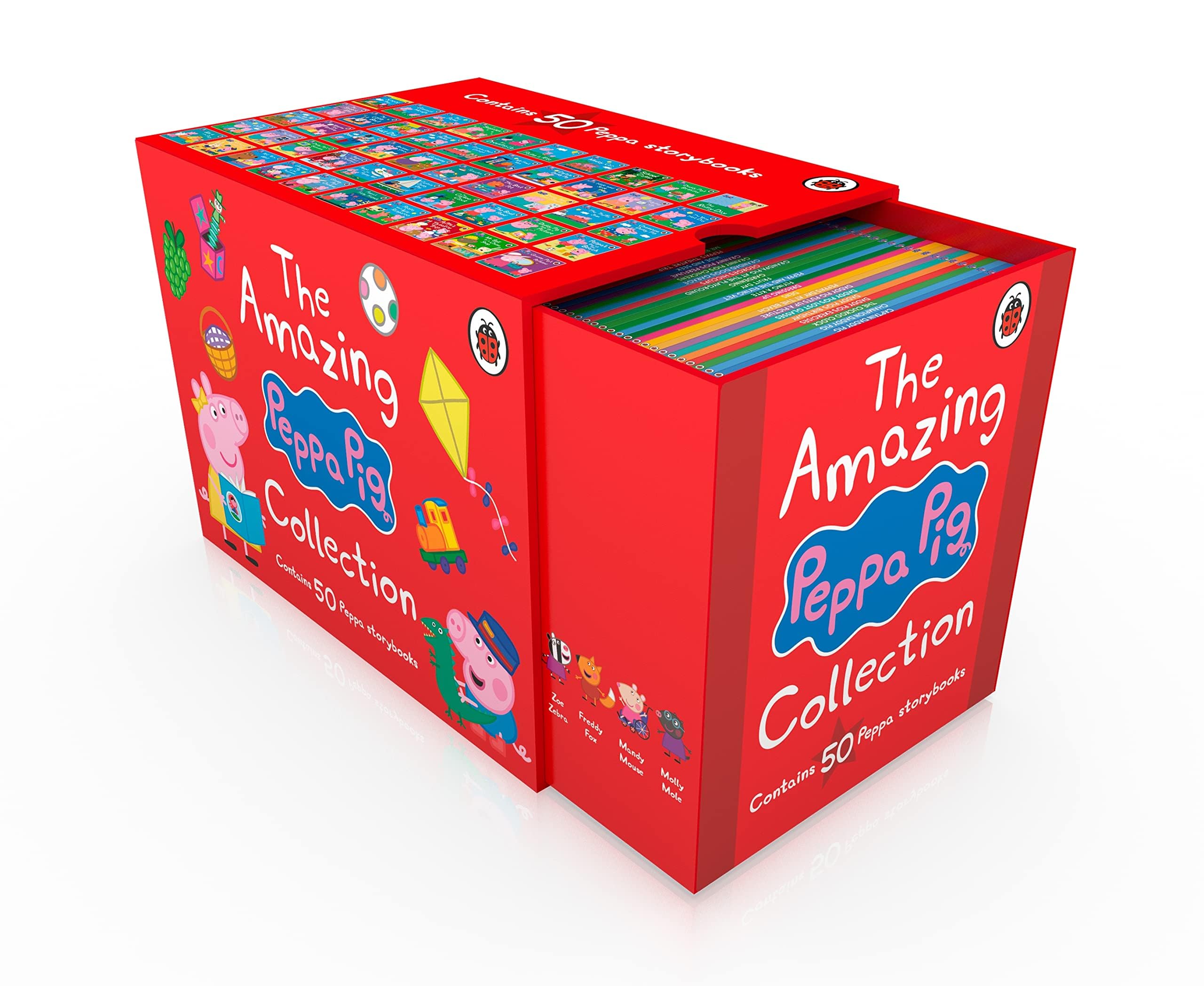 Peppa Pig The Amazing Collection 1-50 Red Box Novels & Short Stories