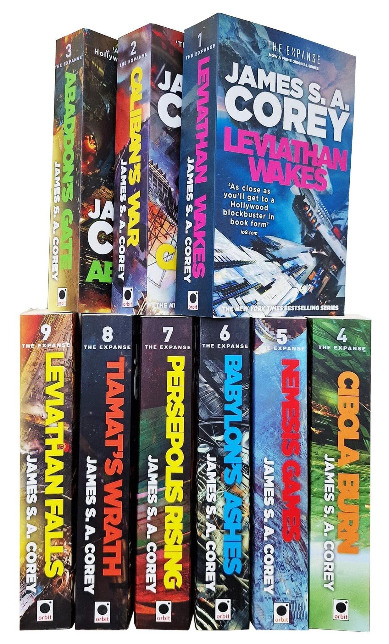 The Expanse Series Collection 9 Books Set By James S A Corey (Leviathan Wakes, Calibans War, Abaddons Gate, Cibola Burn, Nemesis Games, Babylons Ashes, Persepolis Rising & More) Action & Adventure