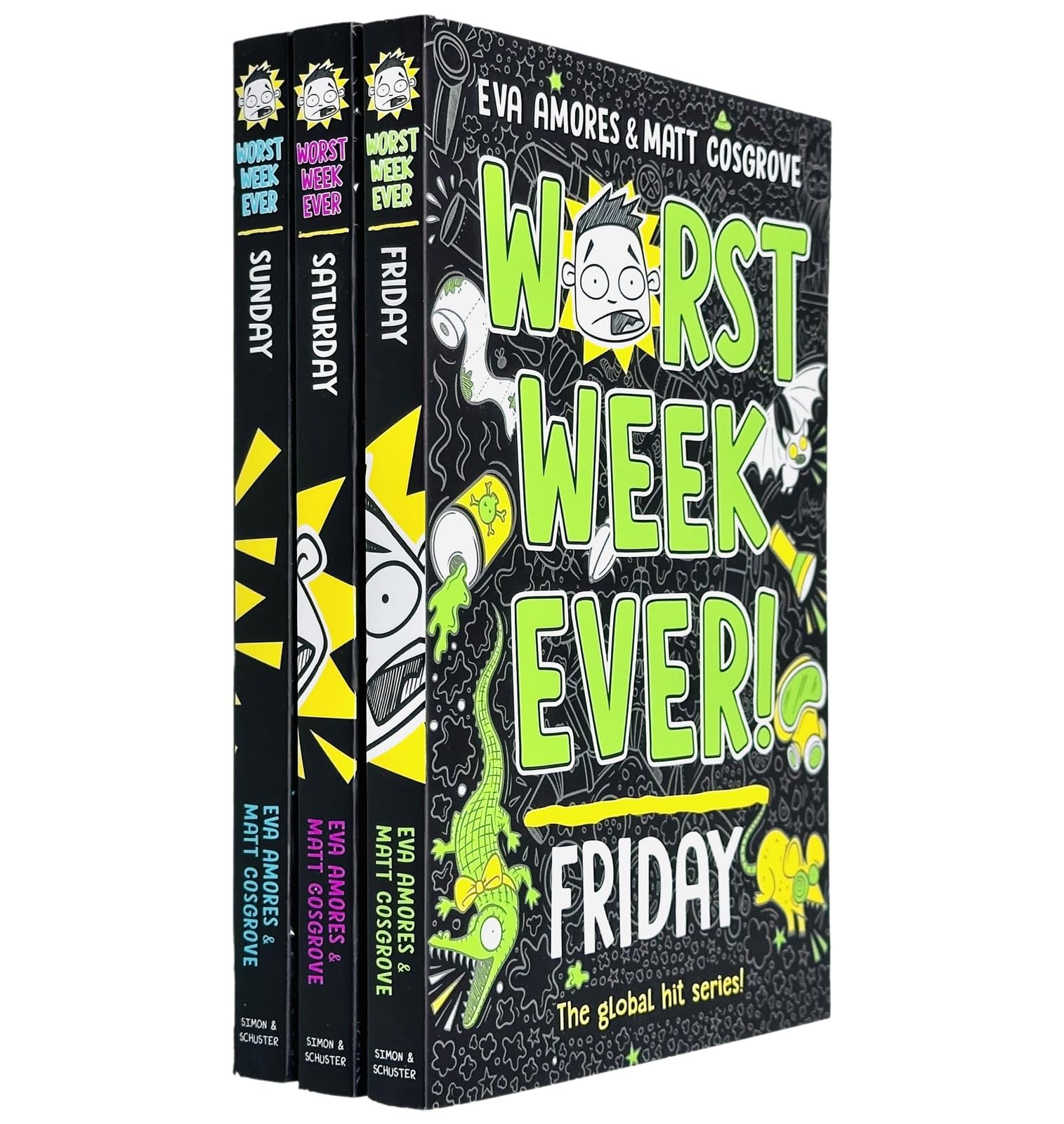 Worst Week Ever! Series 3 Books Collection Set By Eva Amores & Matt Cosgrove (Sunday, Saturday & Friday) Non-fiction