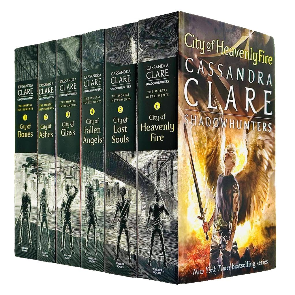 The Mortal Instruments 6 Books Collection Set By Cassandra Clare(City of Bones, City of Ashes, City of Glass, City of Lost Soul, City of Fallen Angels & City of Heavenly Fire) Education