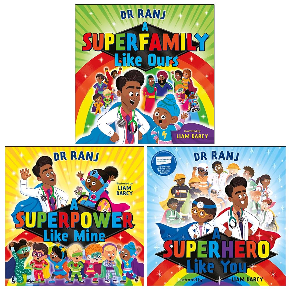 Dr. Ranj Singh Collection 3 Books Set (A Superhero Like You, A Superpower Like Mine, A Superfamily Like Ours) Books