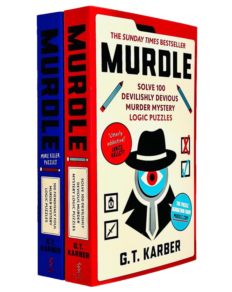 Murdle Puzzle Series Collection 2 Books Set By G.T Karber (Murdle, Murdle More Killer Puzzles) Books