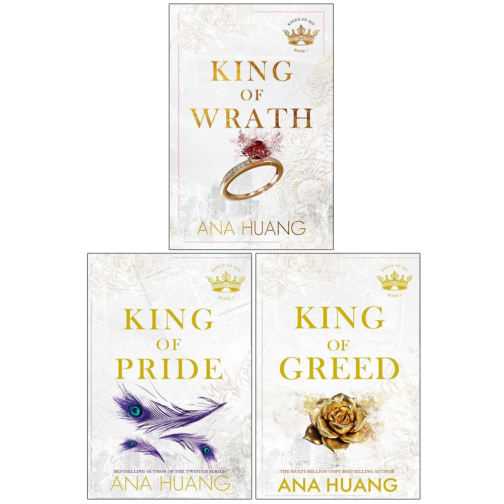 Ana Huang Kings of Sin Series 3 Books Collection Set (King of Wrath, King of Pride, King of Greed) Books