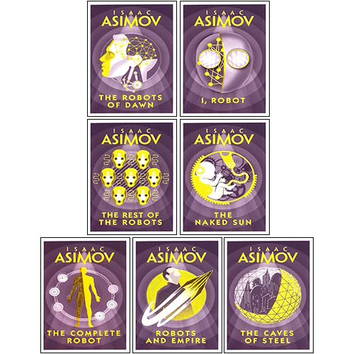 Isaac Asimov Robot Series Collection 7 Books Set (I Robot, The Robots of Dawn, The Naked Sun, The Rest of The Robots, The Caves of Steel, Robots and Empire & The Complete Robot) book
