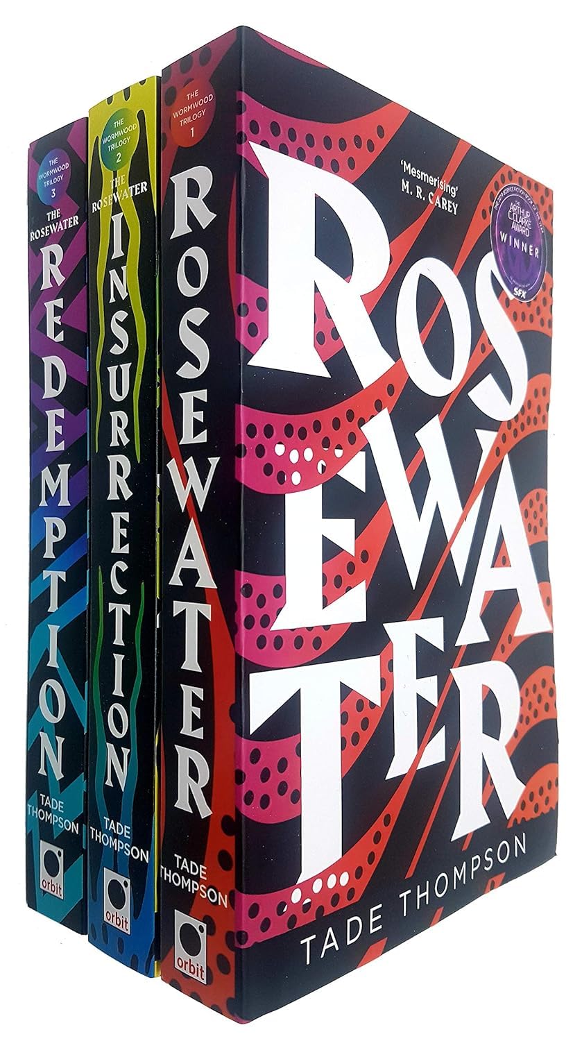 Wormwood Trilogy Collection 3 Books Set By Tade Thompson (Rosewater, The Rosewater Insurrection, The Rosewater Redemption) Action & Adventure