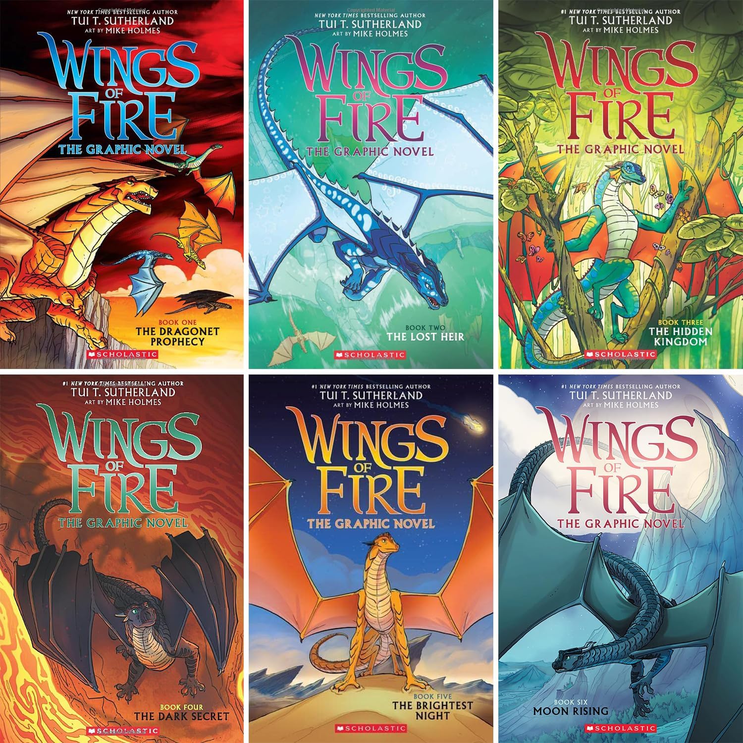 Wings of Fire Graphic Novels 6 Books Collection Set (1 -6) Manga